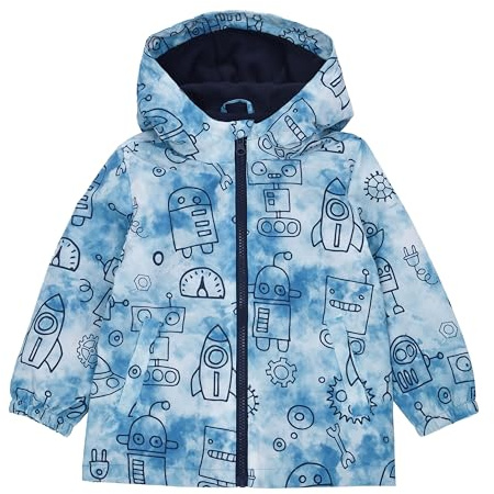 Rokka&Rolla Toddler Boys' Water-Resistant Fleece Lined Windbreaker Transitional Jacket