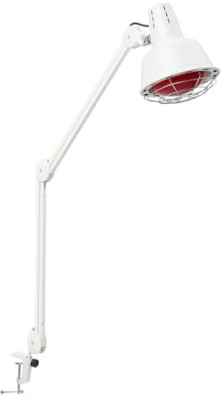 LOIRIIC Rotlichtlampe Wärmelampe 275W Infrarotlampe Wärmelampe Infrarotlicht-Rotlicht-Wärmelampen Einstellbares mit Klemme,für Therapie, Halbkörperbehandlung,Linderung von Muskelschmerzen