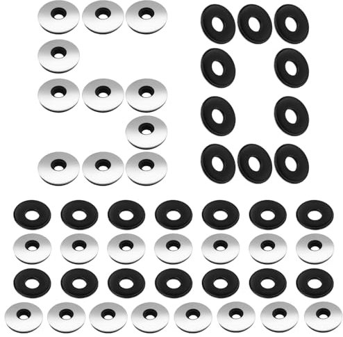 EPDM Dichtscheiben 50Stk Dichtungsscheiben M10*25mm Unterlegscheiben aus Edelstahl Gummi für Schrauben Spenglerschrauben (M10x25mm)