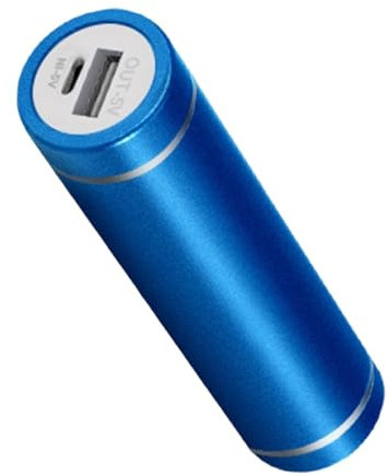 Kit de batterie externe cylindrique à ressort 2600 mAh 5000 mAh rechargeable en alliage d'aluminium résistant aux chocs