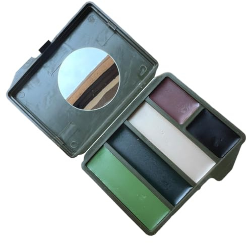 Carn Color for Face - jakt kamouflage make up, sminkpinne utomhus | 5 vattenfärger - krigsfärg representerar för ansikts kamouflage överlevnad militär träning skog