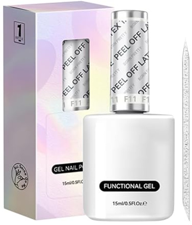 shpuuyy Latex-Peel-Off für Nägel | 15ml Abziehbarer Nagellack Schutzrand - Schnelltrocknende Latex Umrandung Maniküre Nagelhautschutz Fingerpflege