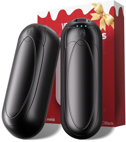 VOSFEEL Hand Warmers, Rechargeable Magnetic Hand Warmer 2 pack, 23Hrs, Portable, Reusable Pocket Heater, Gifts for Golf, Walking, Outdoor Activities