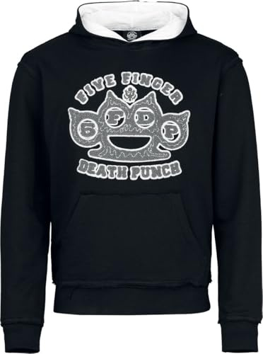 Five Finger Death Punch Logo Männer Kapuzenpullover schwarz/weiß XL