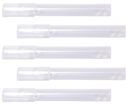 5Pcs Empty Marker 4.5MM Round Tip Empty Acrylic Paint Pen Clear Pen Rod Multipurpose Drawing Tool Graffiti Markers