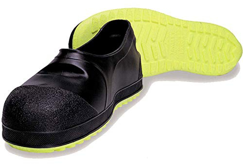 Tingley Overshoes WORKBRUTES® Steel Toe Overshoe Black/Yellow Sole XS (US Men's 5-6.5, Women's 7-8.5) Medium