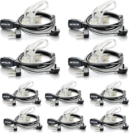 Retevis Walkie Talkie Earpiece with Mic, for RT22/RT21/RT68/H777/RT86