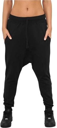 Urban Classics Women's Ladies Light Fleece Sarouel Pant Sports, Black (Black 7), XS