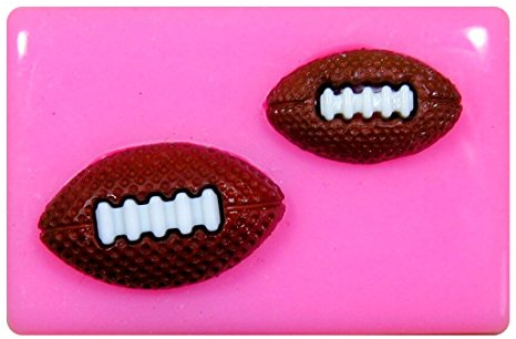 Rugby Balls/American Footballs Silicone Mould Mold for Cake Decorating Cake Cupcake Toppers Icing Sugarcraft Tool by Fairie Blessings