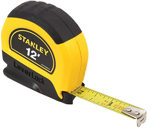 Stanley STHT30810 regla de cinta de bloqueo de palanca, 12 pies x 1/2 pulgadas