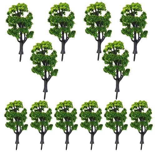NUOLUX 1:50 Zuglandschaft Landschaft Modellbäume für Dekoration 12 Stück