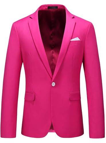 MOGU - Blazer - para hombre Rosa rosa XXL