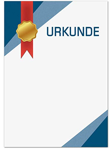 20 Stück Urkunde BAND Urkundenpapier 160g Papier A4 zum selbst bedrucken