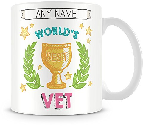 MUGGZ Vet Mug - Worlds Best Personalised Cup Gift - Customise with Name