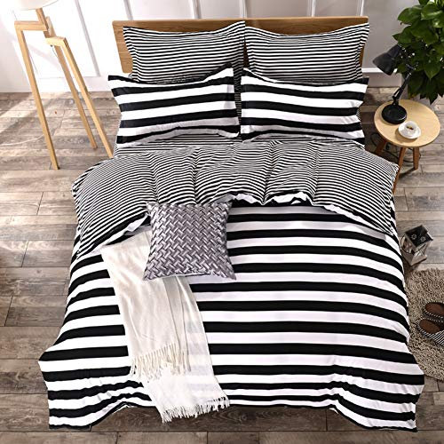 FANSU Bettwäsche Bedding Bettbezug Set 4 Teilig, Kopfkissenbezüge, Bettdeckenbezug und Bettlaken Bequem Weich und Haltbar Microfaser Atmungsaktive Hypoallergen