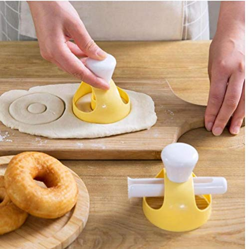 BYFRI Donut Moule avec Clip DIY Gâteau Biscuit Pain De Boulangerie Desserts Cutter Cadre Moule Outils De Cuisson Donuts Maker Cuisine 1 Pcs Ustensiles De Cuisson