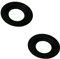 Metall Lampenschirm Reduzierring für ES/E27 auf BC/B22 Platte Licht Fitting Lampenschirm Unterlegscheibe Adapter Konverter (Schwarz, 2 Stück)