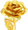 Rose dorée 24K, Rose véritable Luxueuse, Éternelle pour Valentine, Mère's Day et Anniversaire, Emballage Exquis et Certificat