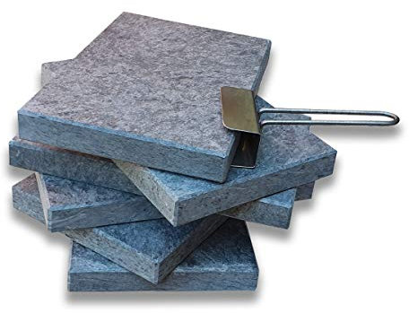 Piedra Para Carne de 20x30x3 cm Promoción 6 unidades mas Levantador