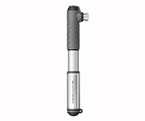 Topeak Hybrid Rocket HP Mini-Pumpe mit 16 g CO2-Kartusche, silberfarben