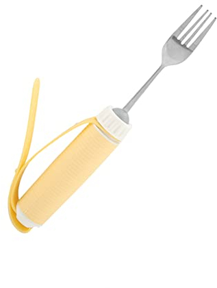 Joyzan Ustensile Parkinson, Personne âgée Souffrant Lesté Tremblement Arthrite Maladie Parkinson Handicapé Couvert Aide Cutlery Prise Antidérapante Faible Handicapée Cuill Fourchette Patient Rotatif