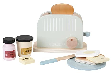 Little Dutch FSC Holz Toaster Set 10-teilig (Mehrfarbig)