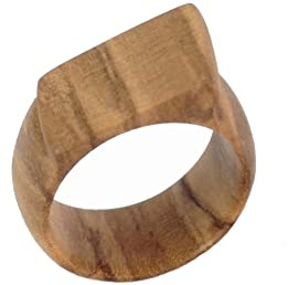 Holzring „Olive-Klein aus Olivenholz, Handgefertigt, Innendurchmesser Ø 16,5 mm Größe 52