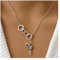 Inilbran Punk Pistole Anhänger Halsketten Silber Revolver Pistole Halskette Kette Vintage Handschellen Halskette Choker Verschränkte Kreis Kette Halskette Schmuck Für Frauen Und Mädchen