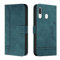 Trugox Handyhülle für Samsung Galaxy A40 Hülle Klappbar Klapphülle mit Kartenfach Handytasche Handy Schutzhülle Tasche Leder Wallet Flip Case Slim Book Cover - Blaugrün
