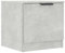 vidaXL Comodino Grigio Cemento 40x39x40 cm