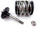 Für Brompton Folding Bike Springs Suspension Triple Layer Titanium Axis Steel Axis Fahrrad-Stoßdämpfer Lenkungsdämpfer (Farbe : Titanium)