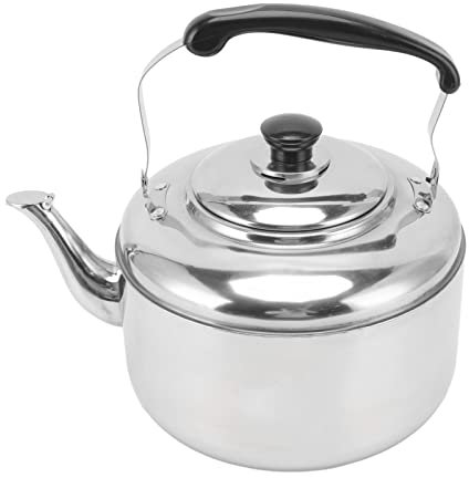 LBEC Tetera Grande de Acero Inoxidable de 5,5 litros, Calentamiento Uniforme, Tetera silbante de ebullición rápida, manija cómoda para Estufa de Gas, Cocina de inducción