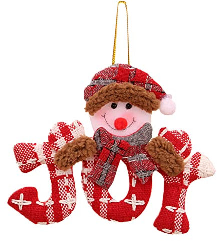 Weihnachtsdekoration Zubehör Weihnachtsbaum Kleiner Anhänger Buchstabe Marke Mann Schneemann Anhänger Kleines Geschenk Weihnachten Kreative Garten Schaukelsessel Mit Gestell Für (B, One Size)