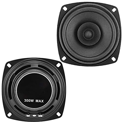 Altavoces Coaxiales de Coche, Altavoz Estéreo de Coche de 4 Pulgadas 300W 12V, Altavoz de Audio de Alta Fidelidad Coaxial Automático, Altavoz de Coche Coaxial de Audio para Coche