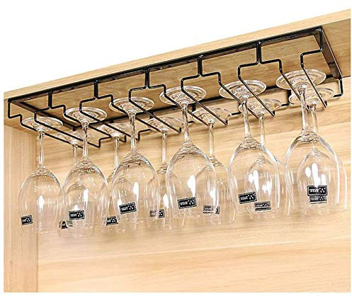 SOVORM Porte-bouteilles flottants muraux en fer, porte-gobelet en métal, porte-gobelets à l'envers, décoration de la maison et de la cuisine The New