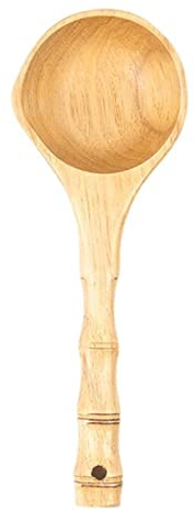 Cucharones, cuchara de agua for barniz, utensilios de cocina, cuchara grande de madera for sopa, gachas, arroz, mango de madera maciza, cucharón de agua for baño