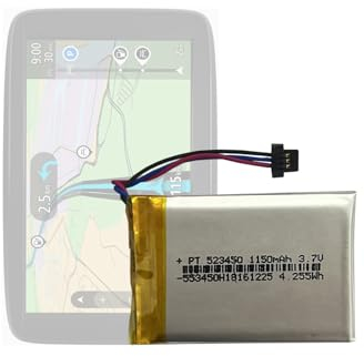 HIGHAKKU Batterie de rechange AHA1111009 VFAS compatible avec TomTom Start 62 Go 60 Go 600 ONE XL Navigation Device
