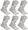BRUBAKER 6 Paar Weihnachtssocken für Damen und Herren - Weihnachtsmannbärte - Baumwolle Socken Weihnachten - Größe 35-40