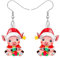 LONYOO Acryl Rosa Schwein Ohrringe baumeln niedlich Schwein Schmuck für Mädchen Frauen Schwein Geschenke (Weihnachten)