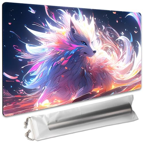 Brettspiel, 35,6 x 61 cm, MTG-Spielmatte, kompatibel mit OCG CCG RPG TCG Playmats (Nine Tailed Fox 1)