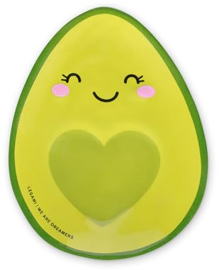 Legami Kleine Untertasse aus Keramik, Avocado, klein