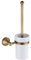 Toilet Brush and Holder,Antique Bronze Toilet Brush Holder Set Wall Mounted Deep Cleaner Toilet Scrubber Cleane for Bathroom (Golden)