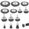 13 Pezzi Spazzola Metallica per Trapano, Set di Spazzole Metalliche 19-100mm, 6 mm Pollice per Spazzole Acciaio per Trapano Kit per Rimozione Ruggine, Corrosione, Vernice