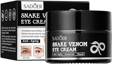 Retinol-Augencreme mit Schlangengift-Peptiden, straffende Augencreme, Anti-Aging-Augencreme, Augencreme gegen Schwellungen und Tränensäcke, reduziert feine Linien