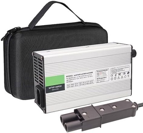 HYDTGZ Chargeur Batterie Rechange pour Voiturette Golf 48 V pour Voiturettes Golf G19 G22 48 V 5/6/10/15/17/18 A Chargeurs Voiturette Golf avec Prise 2 Broches Charge d'entretien,48v 10a