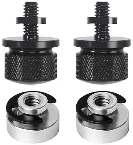 GisWell 4 viti per sedile moto, in alluminio, con 2 clip a C, per sedile della moto