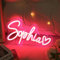 kaululu Neon Schild Personalisiert Led Buchstaben Namensschild für Zimmer, Wohnzimmer, Bar, Party, Hochzeitsdeko, Gaming deko, Wanddekoration, Geburtstag, Weihnachten, Schilder Selbst Gestalten (Rosa)