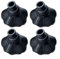 HEBEOT 4 Stück Campingstuhl-Füße Pads Outdoor Aluminiumlegierung Klappstuhl Klappbett Antisinkend Anti-Rutsch-Fußstütze für Outdoor Wandern Möbel Zubehör (15 mm)
