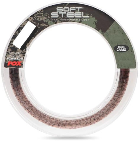 Fox Soft Steel Fleck Camo Leader - 100m Vorfachschnur, Durchmesser/Tragkraft:0.50mm / 15.9kg / 35lb
