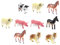 PHENOFICE 12st Simulation Von Nutztieren Bauernhof-spielset-Spielzeug Schweinchen Spielzeug Miniatur-Tier-Ornament Miniaturtiere Tierfigur Mikrospielzeug Kuhfiguren Umweltschutz-PVC